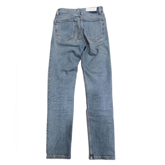 Re/Done Comfort Stretch High Rise Ankle Crop Wash Mid 90's - Picture 2 of 6